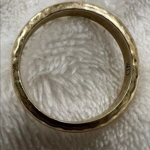 Chic Hammered Gold Tone  Ring for Women